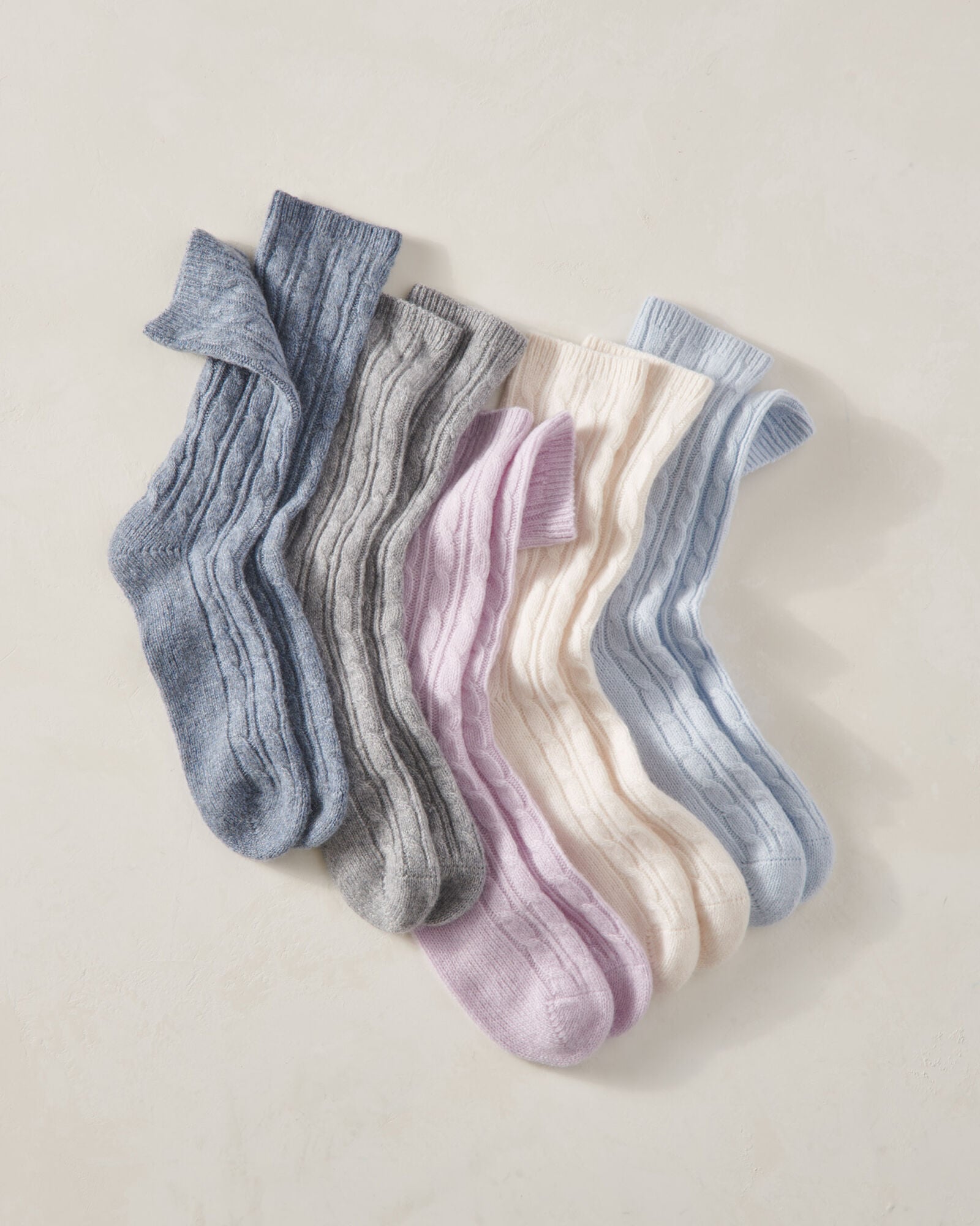 ALOE DONEGAL|BISCOTTI|BURGUNDY BERRY|CHALET HEATHER|DRIED MOSS HTHR|FEATHER|FRENCH ROSE FLEUR|LAVENDER|MESA HTHR|PLUM|STREAM|TWILIGHT CASHMERE BLEND CABLE KNIT SOCKS | Talbots sale