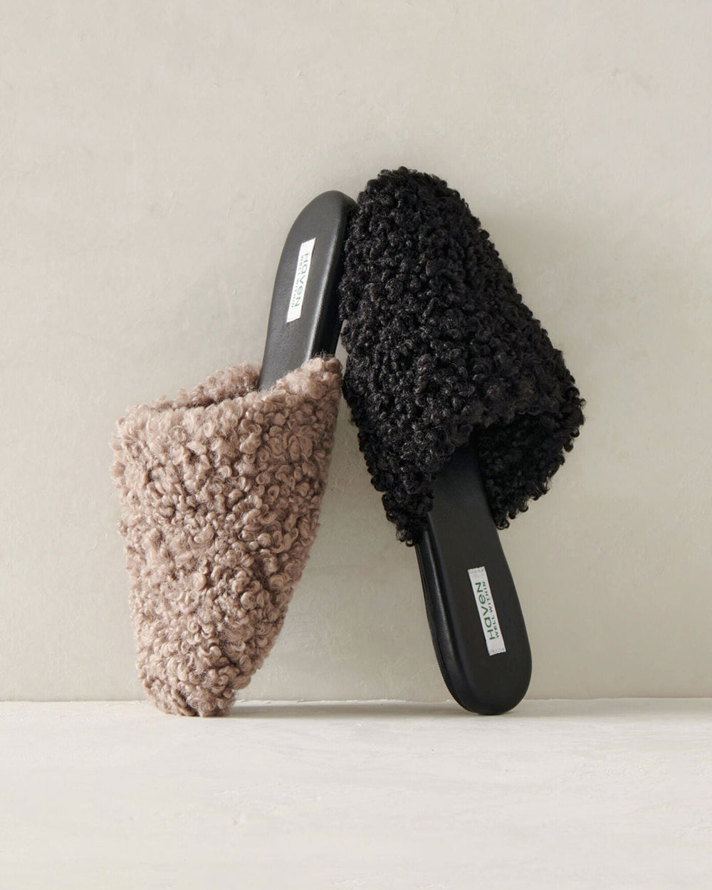 BLACK|MUSHROOM SHERPA MULES | Talbots discount