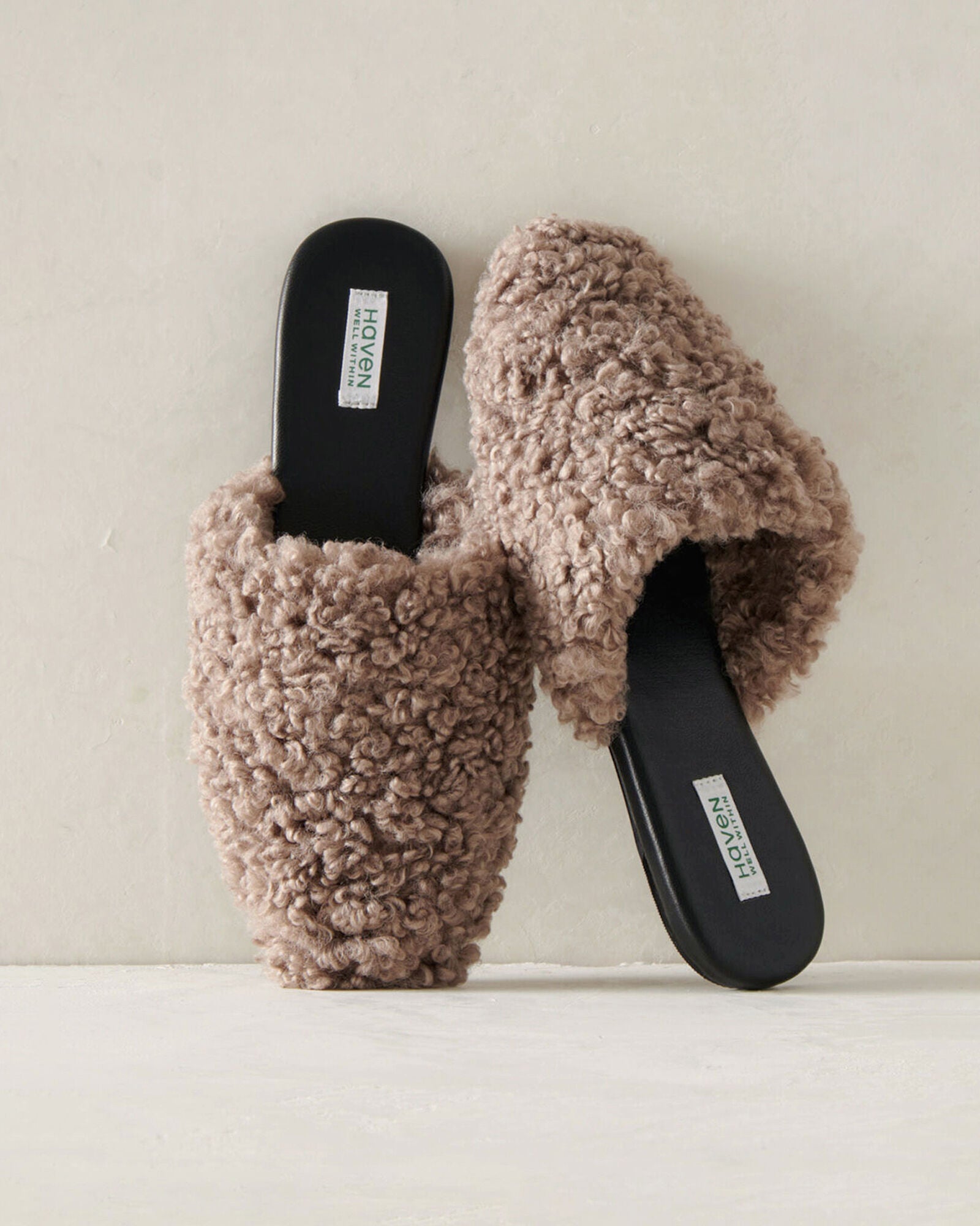 BLACK|MUSHROOM SHERPA MULES | Talbots discount