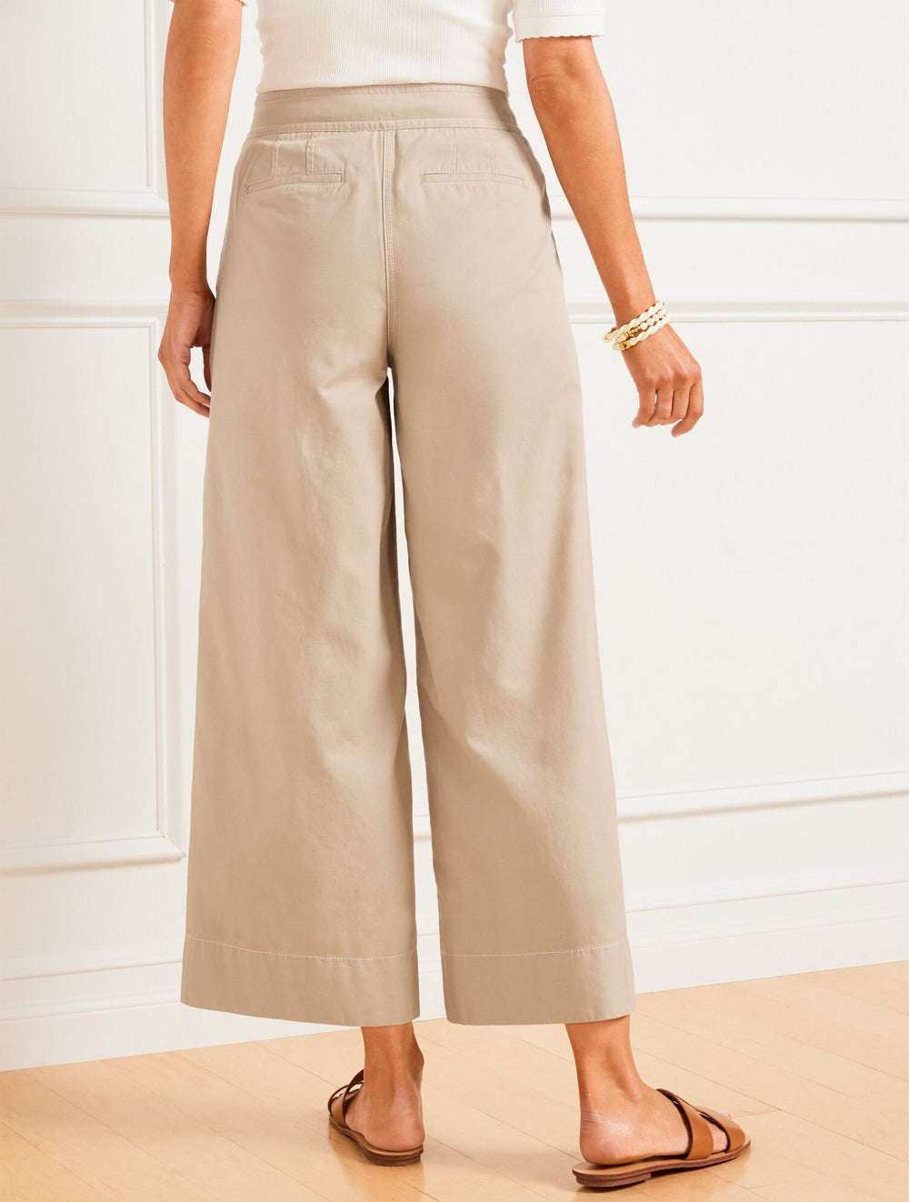 FRESH WATER BLUE WIDE LEG SAILOR PANTS | Talbots online