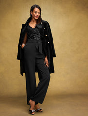 BLACK ERICA SUEDE ANKLE STRAP SANDALS | Talbots online