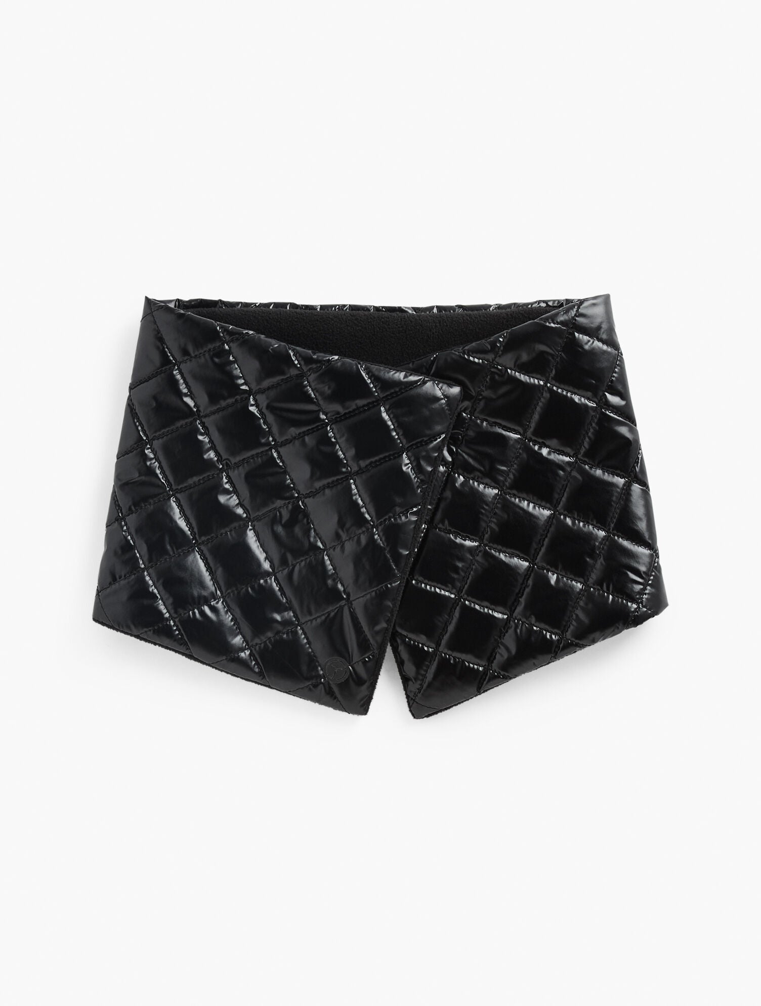 BLACK QUILTED PUFFER COLLAR SCARF | Talbots outlet