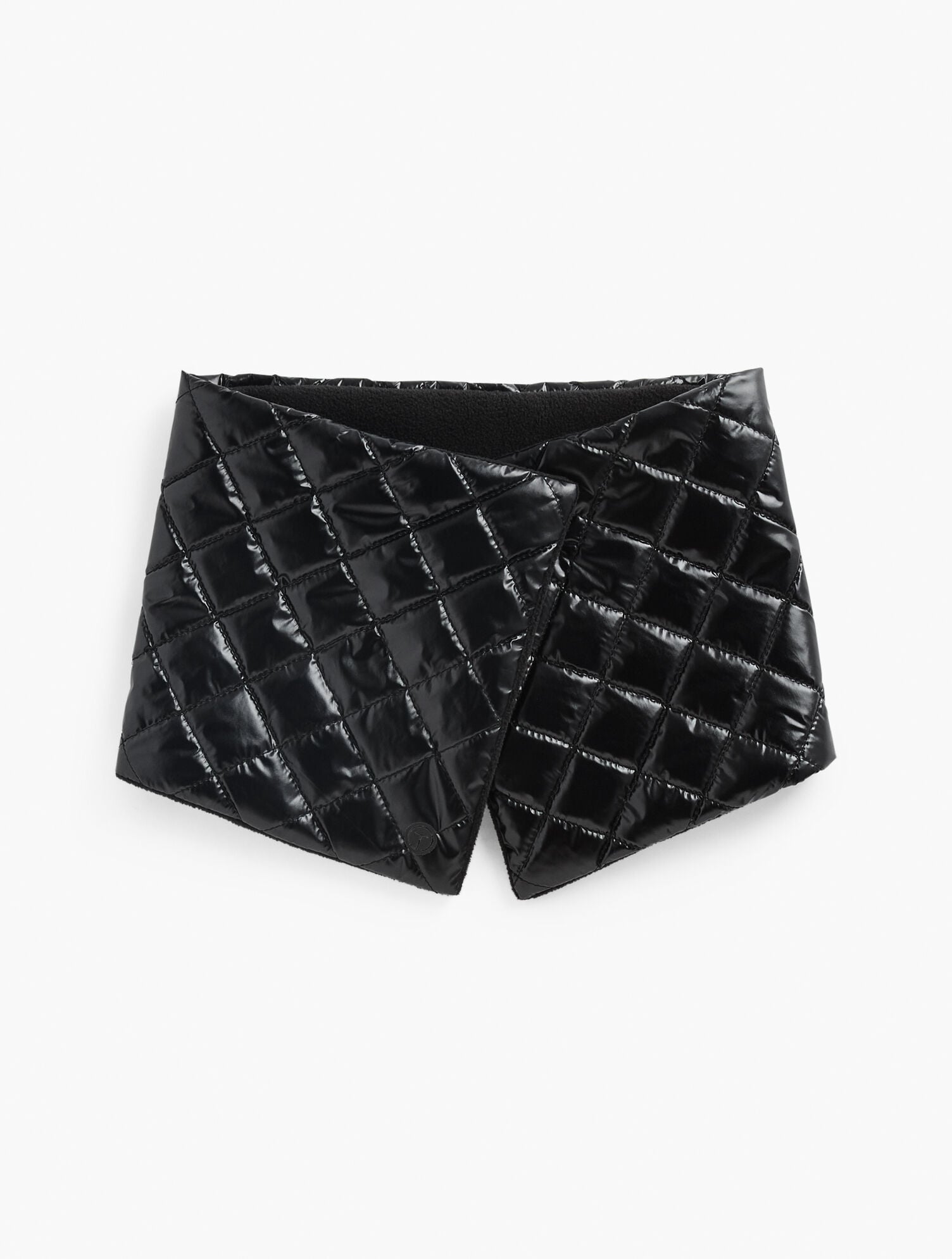 BLACK QUILTED PUFFER COLLAR SCARF | Talbots sale