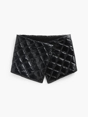 BLACK QUILTED PUFFER COLLAR SCARF | Talbots outlet