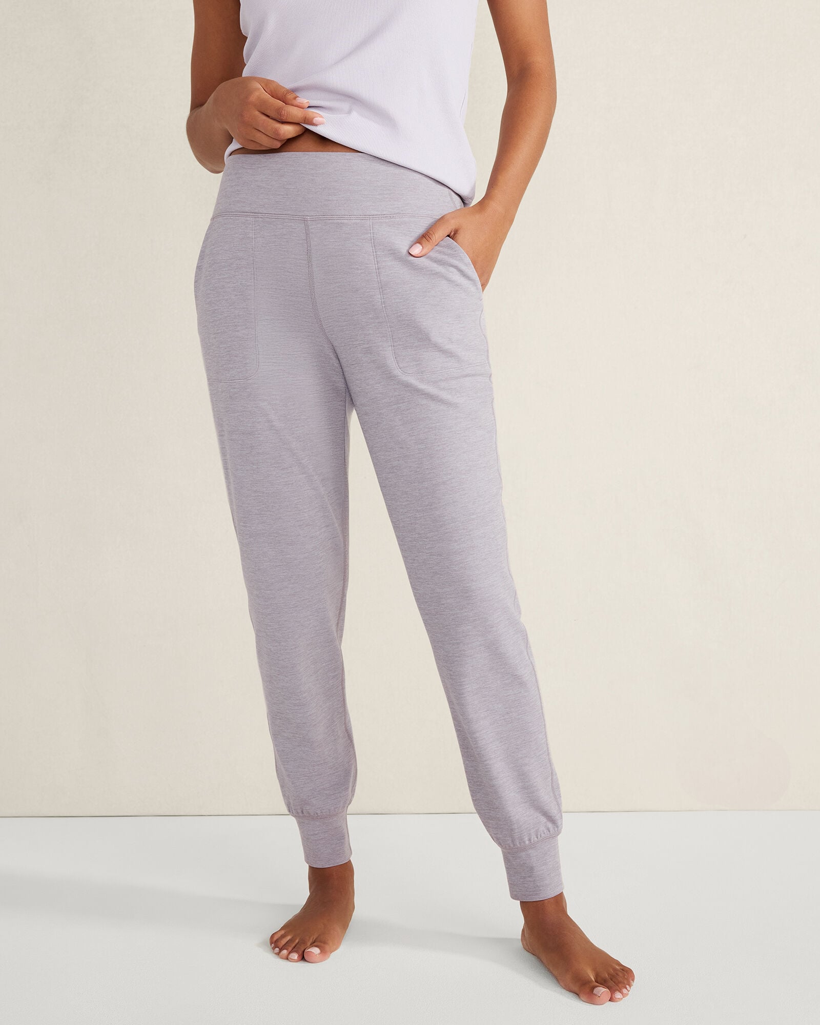 COLORADO CLAY HTHR|DARK WISTERIA HEATHER|SHIITAKE HEATHER BALANCE HEATHER JOGGERS | Talbots for sale