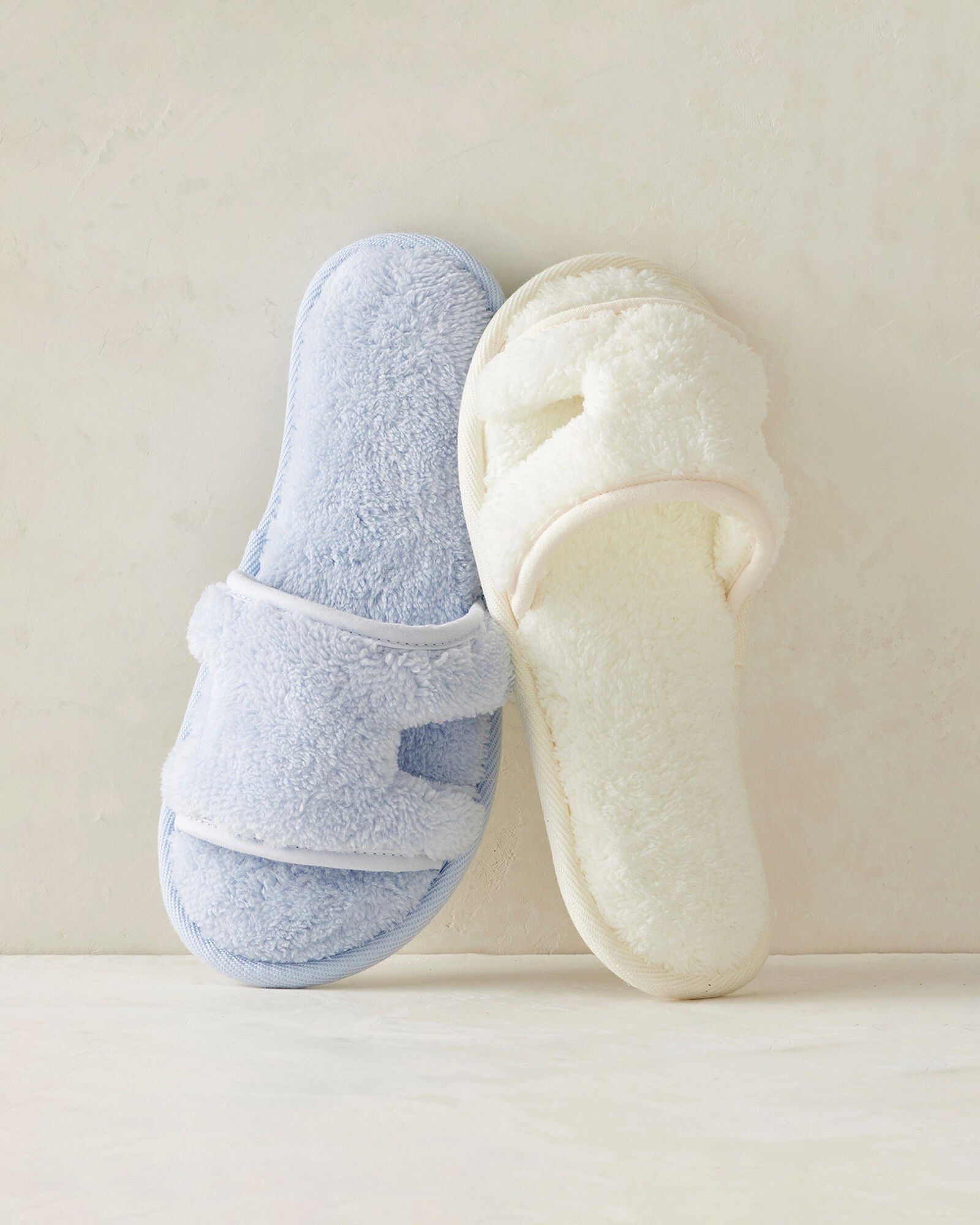 IVORY PLUSH CUTOUT SLIPPERS | Talbots online