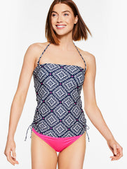 INDIA INK MULTI SUN OCEAN SAND GEO BANDEAU TANKINI | Talbots US