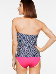 INDIA INK MULTI SUN OCEAN SAND GEO BANDEAU TANKINI | Talbots US