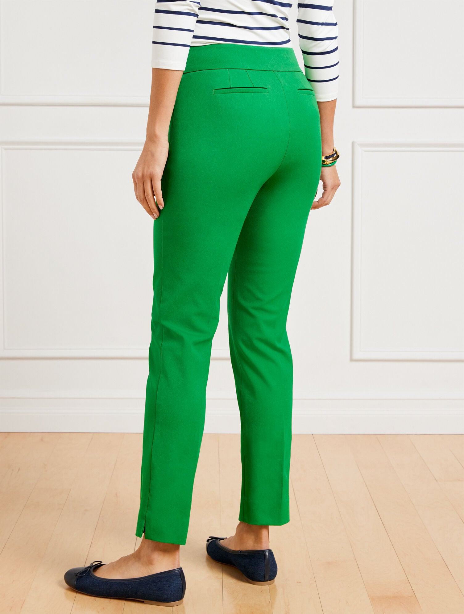 TOASTED COCONUT|OAK MOSS TALBOTS CHATHAM COTTON BI-STRETCH SLIM ANKLE PANTS | Talbots near me