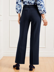 BLACK|INDIGO|IVORY|RATTAN|WHITE|DARK WALNUT TALBOTS SOUTHAMPTON TAILORED STRETCH STRAIGHT LEG PANTS | Talbots outlet