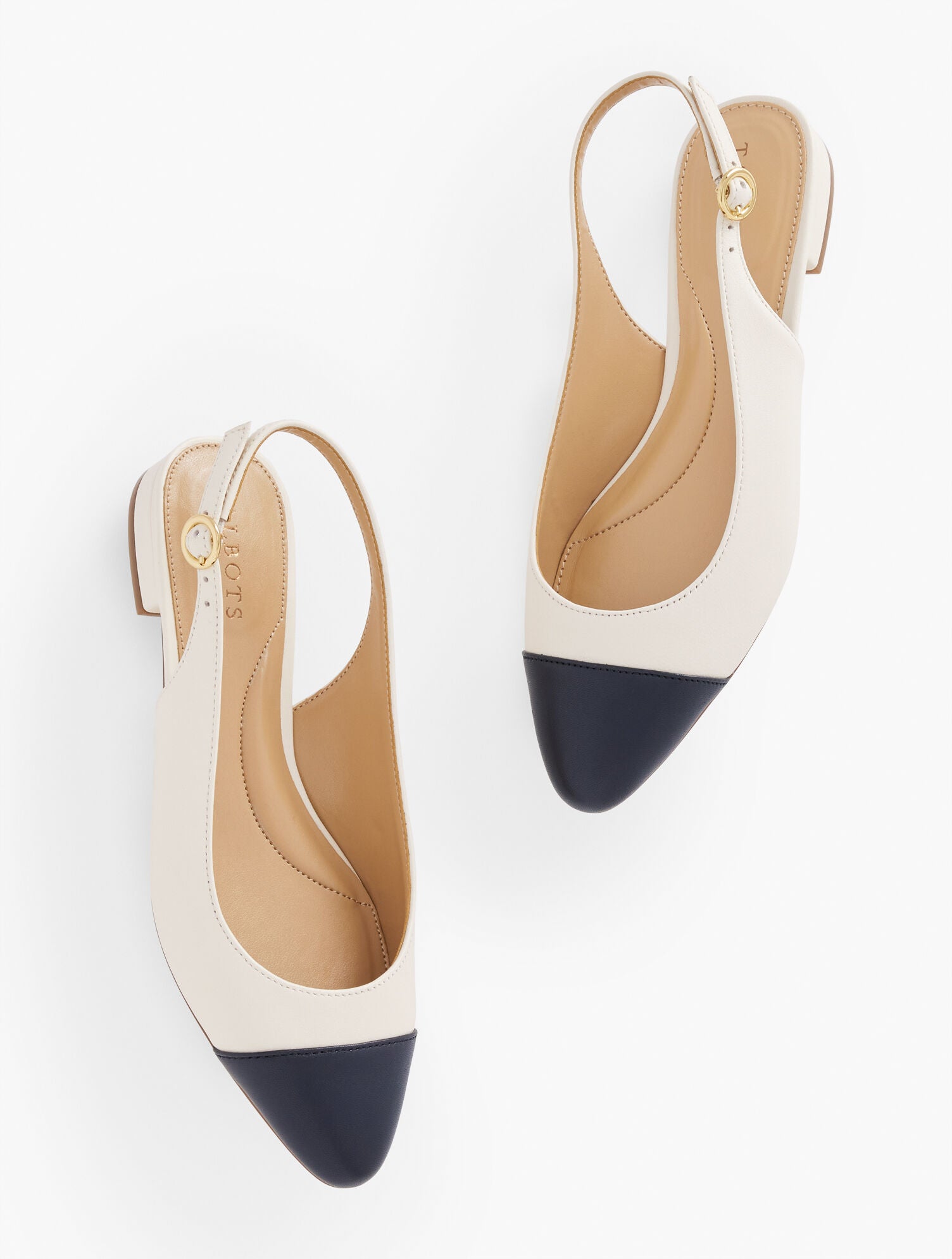 IVORY EDISON NAPPA SLINGBACK FLATS | Talbots outlet