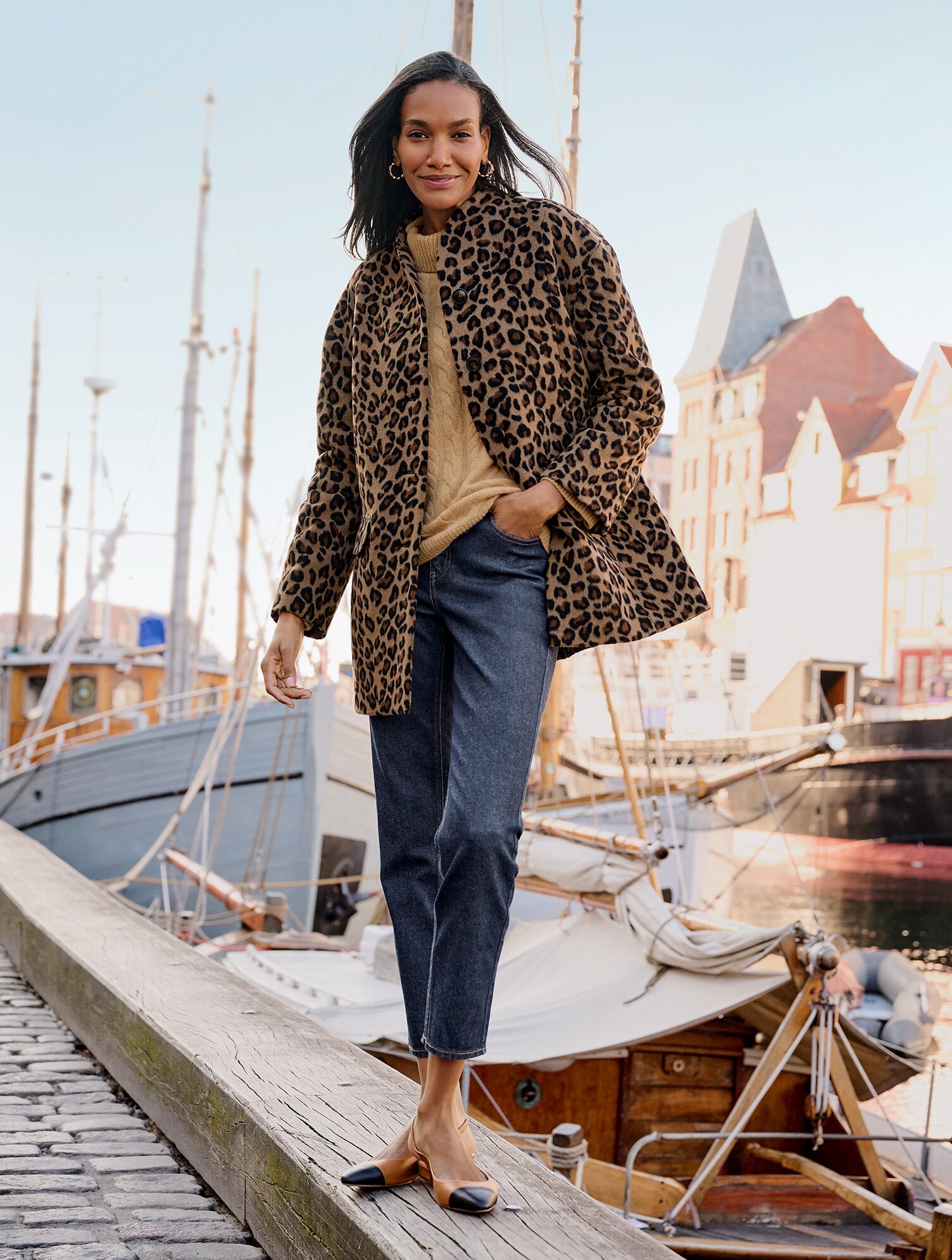 IVORY EDISON NAPPA SLINGBACK FLATS | Talbots outlet