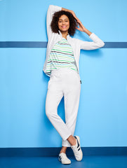 OFF WHITE/NAVY GOLA® MARK COX TENNIS SNEAKERS | Talbots on sale
