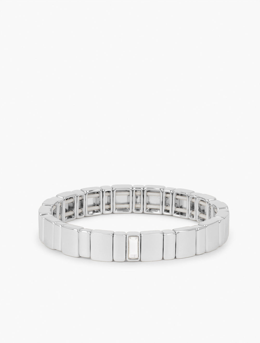 GOLD METAL TILES STRETCH BRACELET | Talbots for sale