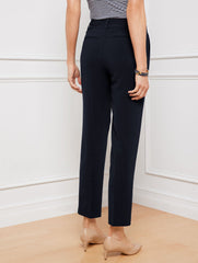 BLACK|INDIGO BLUE EASY TRAVEL TAPERED ANKLE PANTS | Talbots US