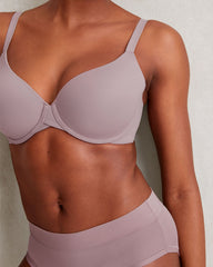 ALLOY|BLACK|BURLWOOD|DEEP TAUPE|ELDERBERRY|EVENTIDE|KALAMATA|NOUGAT|PORT ROYALE|SAND DOLLAR|SEPIA ROSE|SMOKEY TAUPE|BERING SEA|POTENT PURPLE EMBRACE LIGHTLY-LINED PERFECT COVERAGE BRA | Talbots outlet
