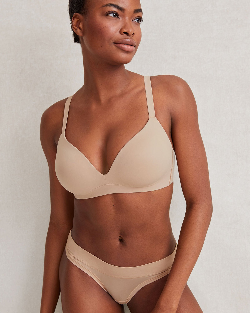 BLACK|NOUGAT|SAND DOLLAR EMBRACE THONG | Talbots on sale