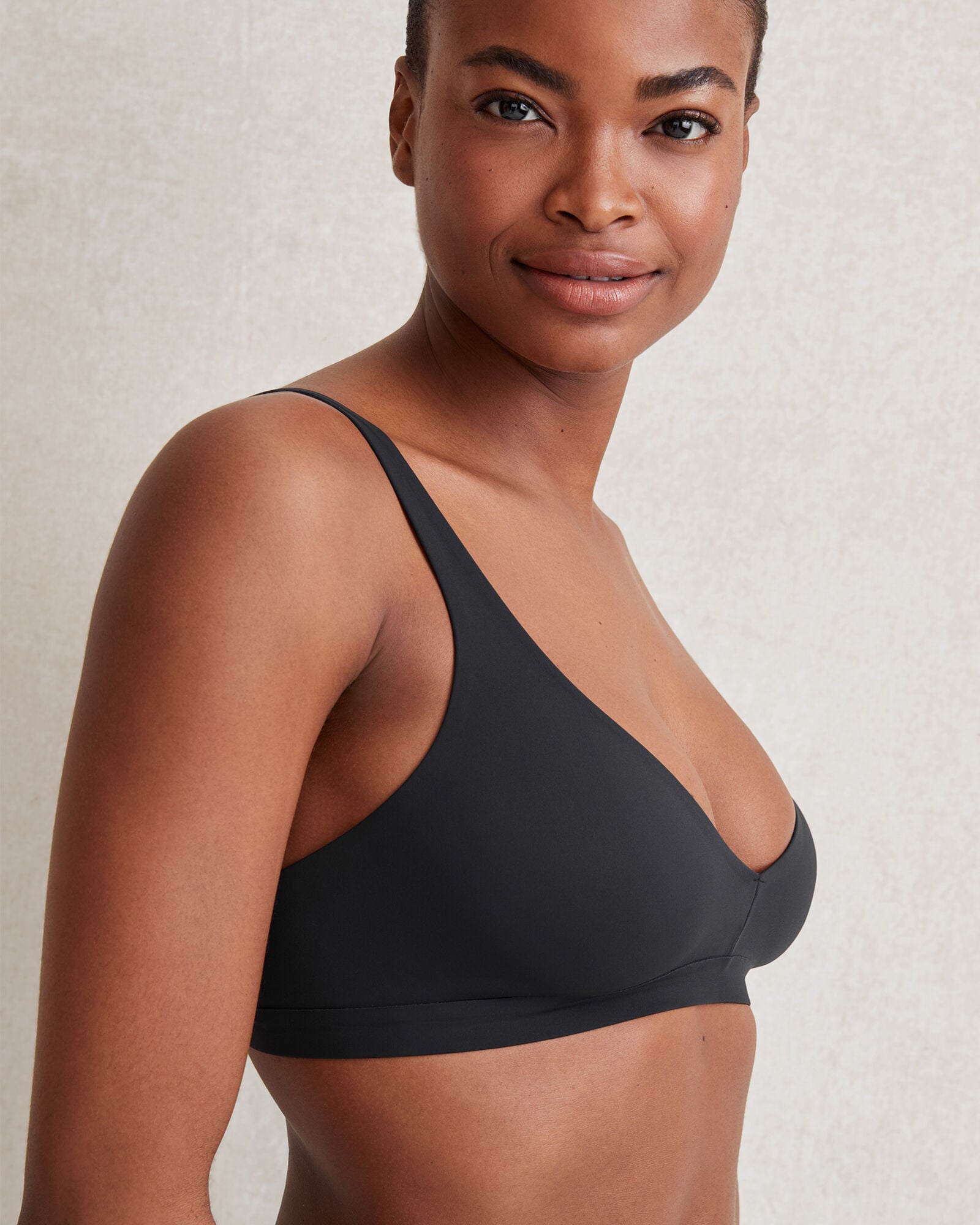 BLACK|EVENTIDE|NOUGAT|NUDE ROSE|SALT LUNA PLUNGE BRALETTE | Talbots near me