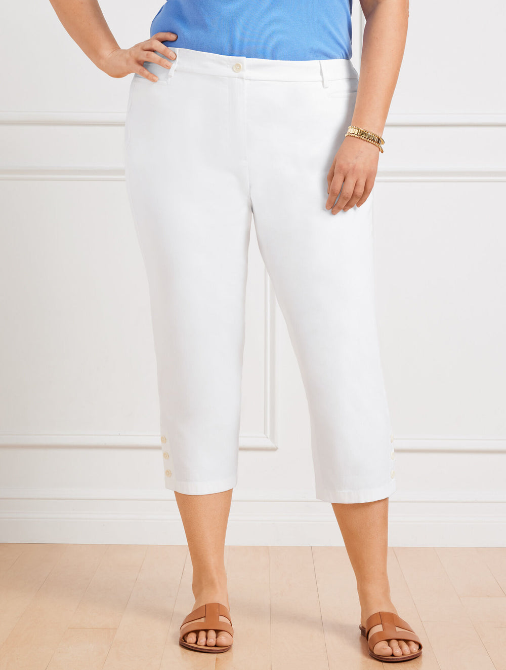 WHITE PERFECT SKIMMERS - SOLIDS | Talbots discount