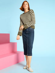 PEAR YELLOW IZZY PERFORATED SCALLOP ESPADRILLE FLATS | Talbots US