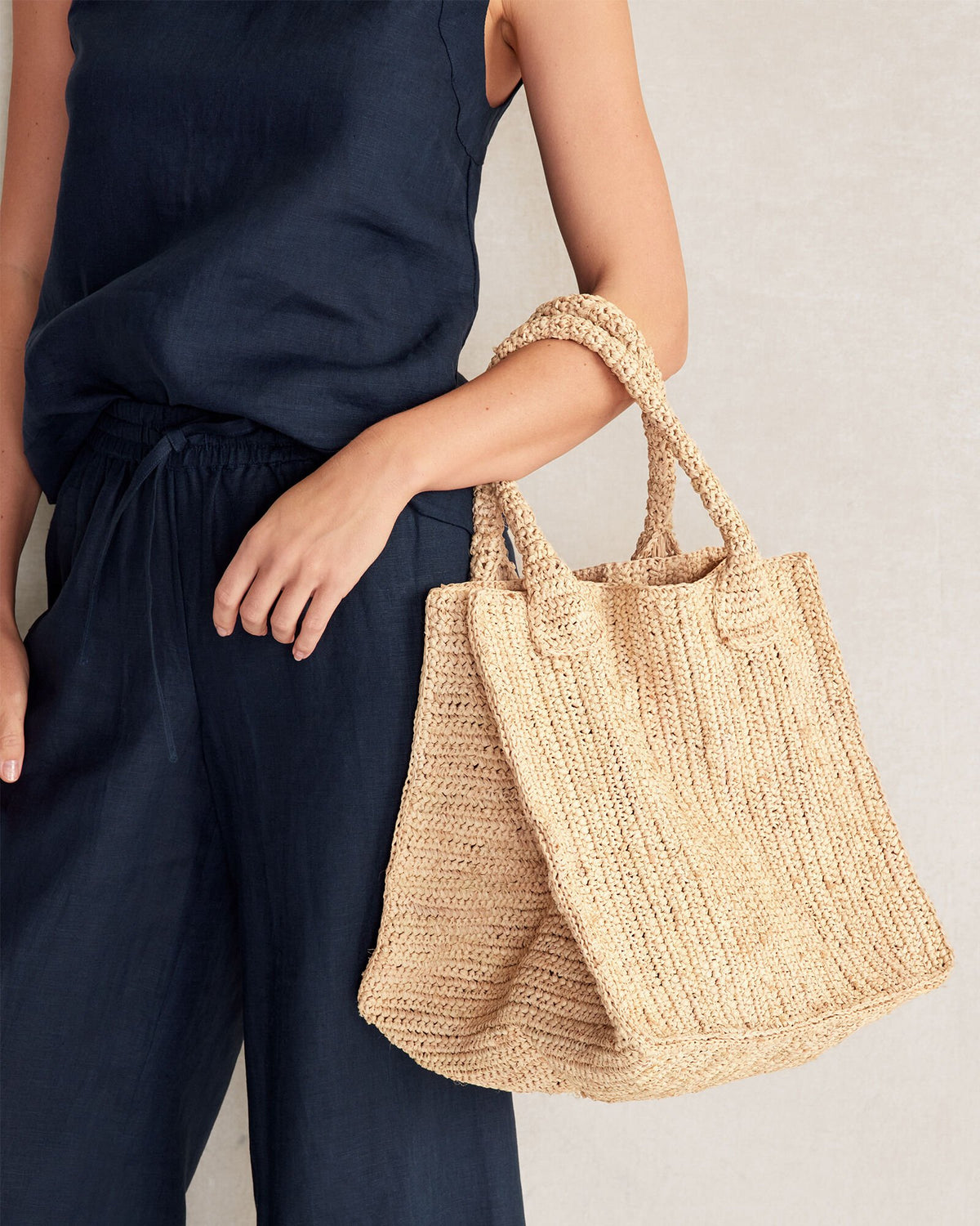 NATURAL RAFFIA MARKET BAG | Talbots US