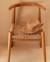 BLACK|DEEP VETIVER RAFFIA BUCKET HAT | Talbots discount