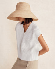 NATURAL RAFFIA SUN HAT | Talbots outlet