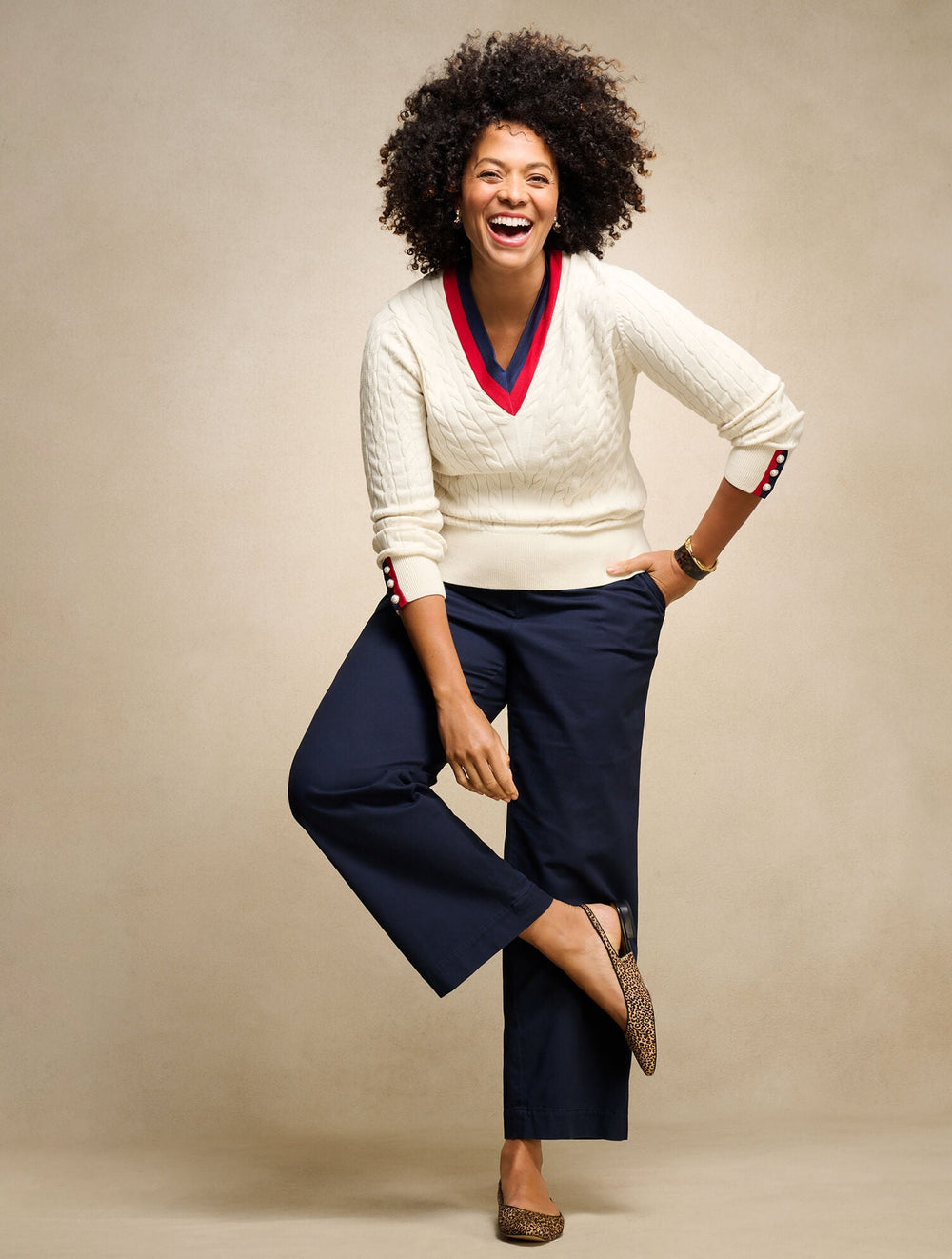 FRAISE PINK TWILL WIDE LEG PANTS | Talbots for sale