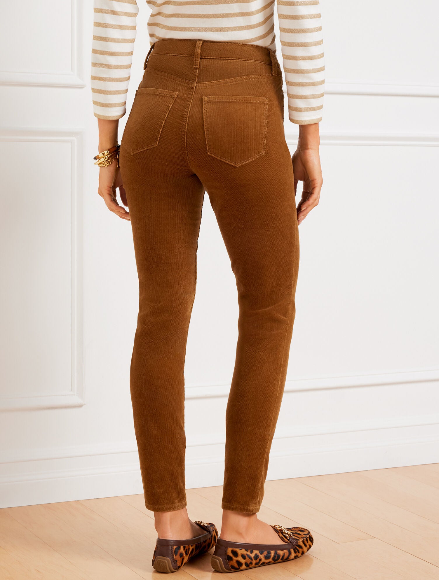 TWIG STRETCH CORDUROY LEGGINGS - SOLIDS | Talbots discount