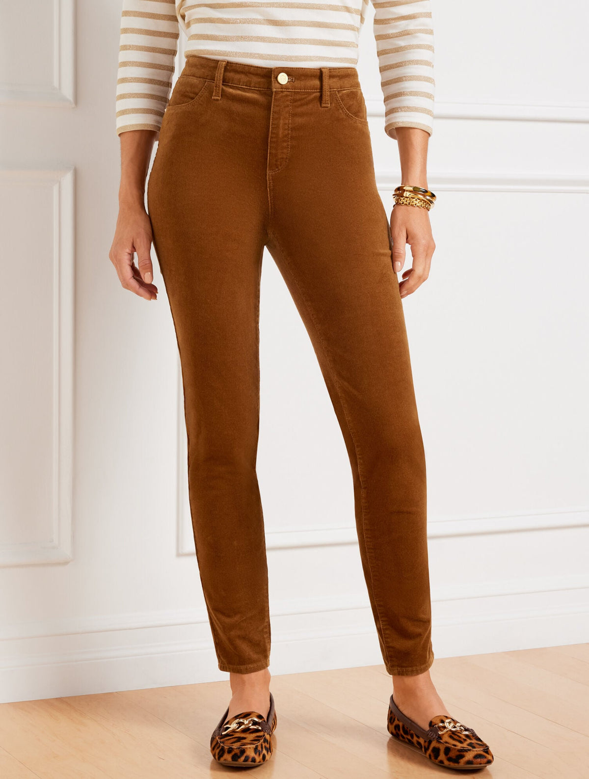 TWIG STRETCH CORDUROY LEGGINGS - SOLIDS | Talbots discount