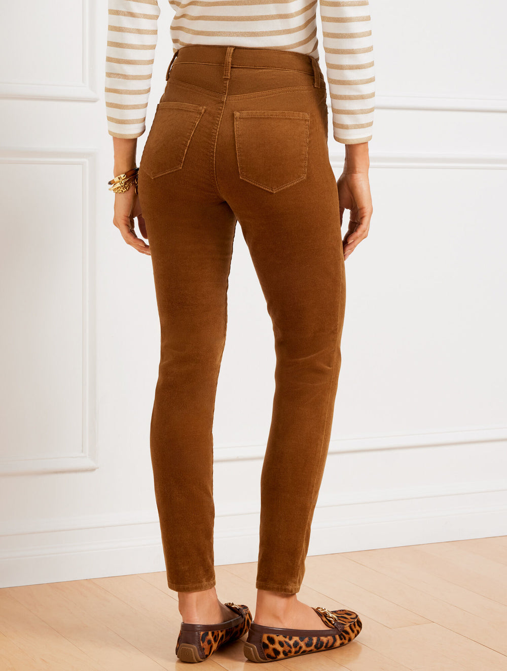 TWIG STRETCH CORDUROY LEGGINGS - SOLIDS | Talbots discount