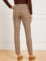 TOASTED COCONUT MULTI TALBOTS CHATHAM SLIM ANKLE PANTS - HAYSTACK PLAID | Talbots near me