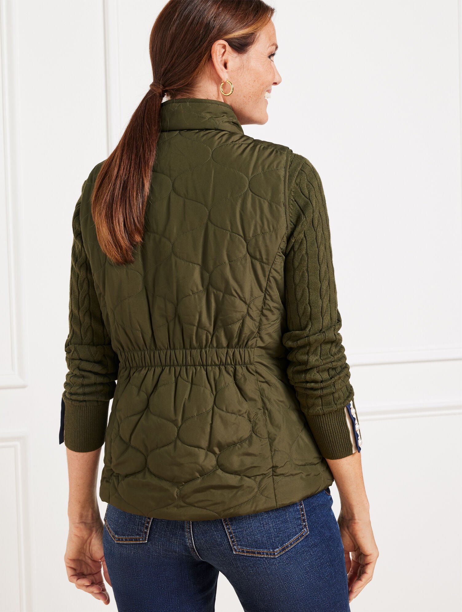 RICH BURGUNDY/HOLLY BERRY REVERSIBLE VEST | Talbots US