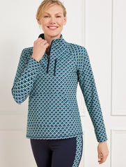 INDIA INK MULTI OUT & ABOUT HALF-ZIP PULLOVER - FASCINATING SCALLOP | Talbots US