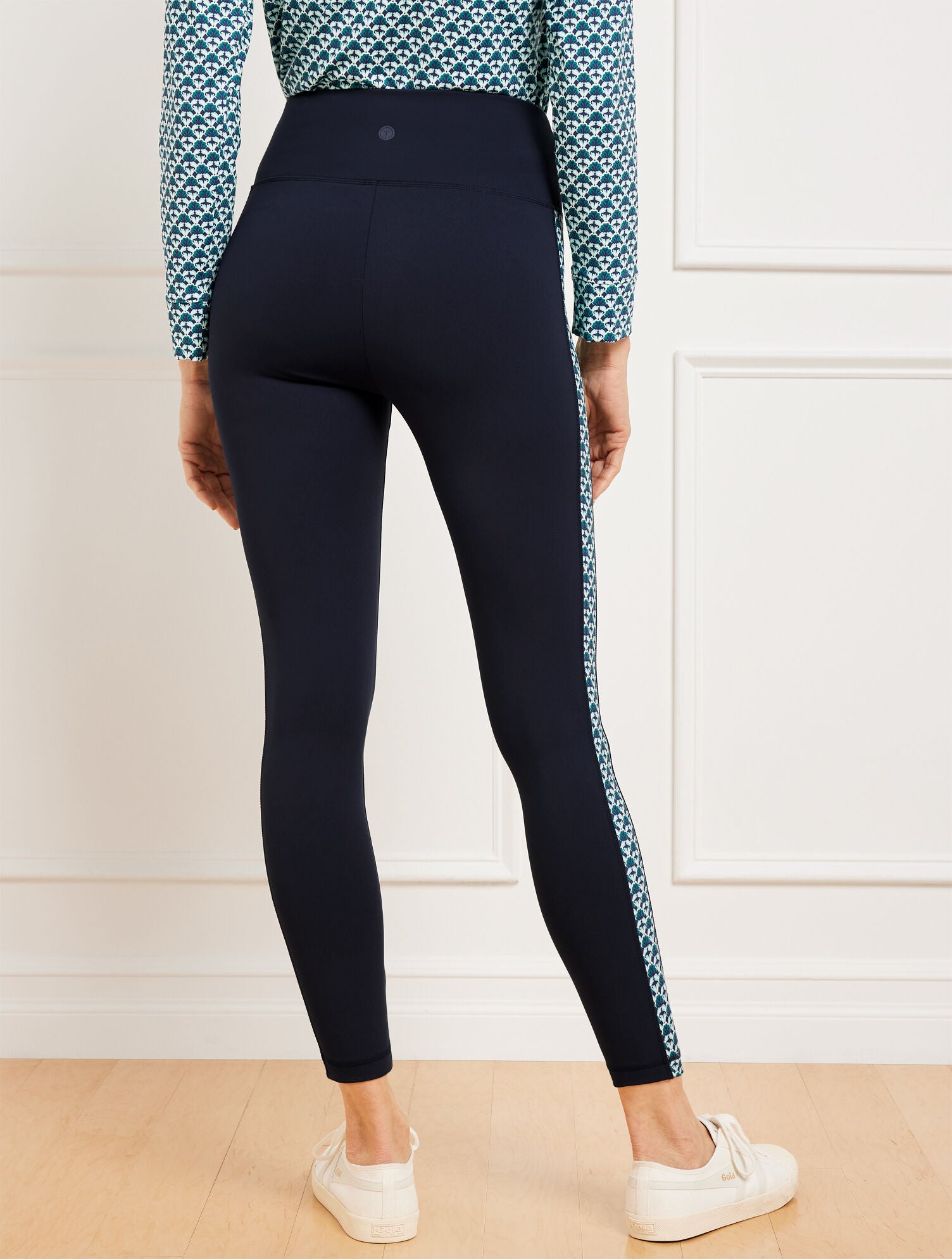 INDIGO BLUE OUT & ABOUT LEGGINGS - FASCINATING SCALLOP | Talbots sale