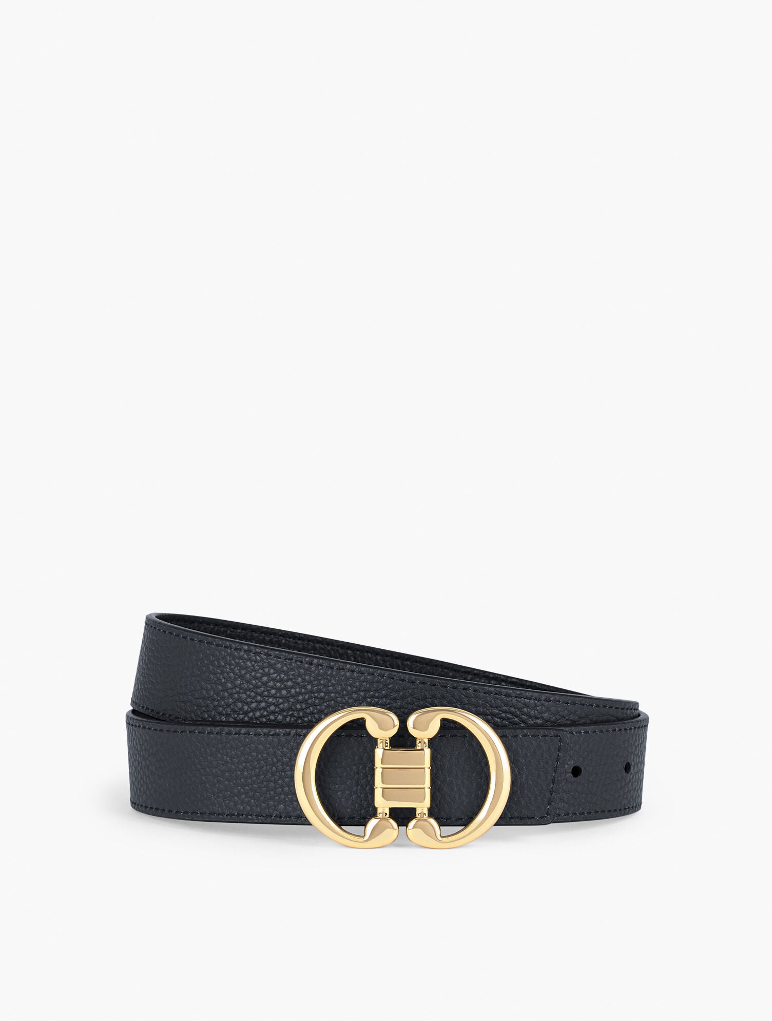 BLACK/INDIGO REVERSIBLE BELT | Talbots sale