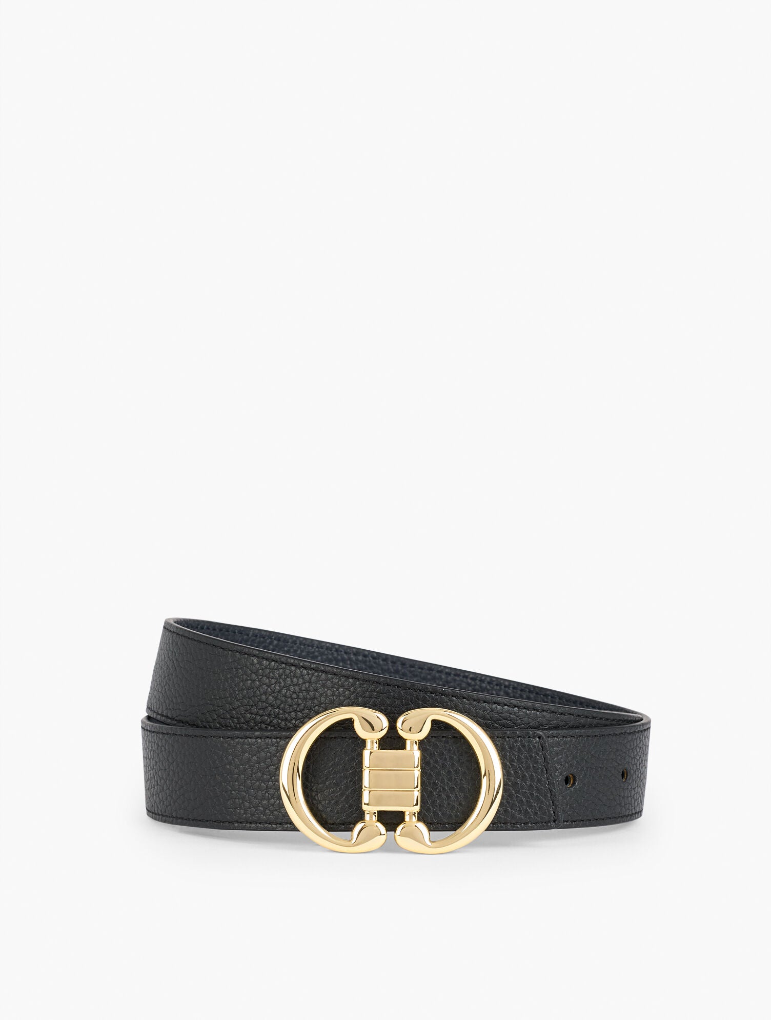 BLACK/INDIGO REVERSIBLE BELT | Talbots sale