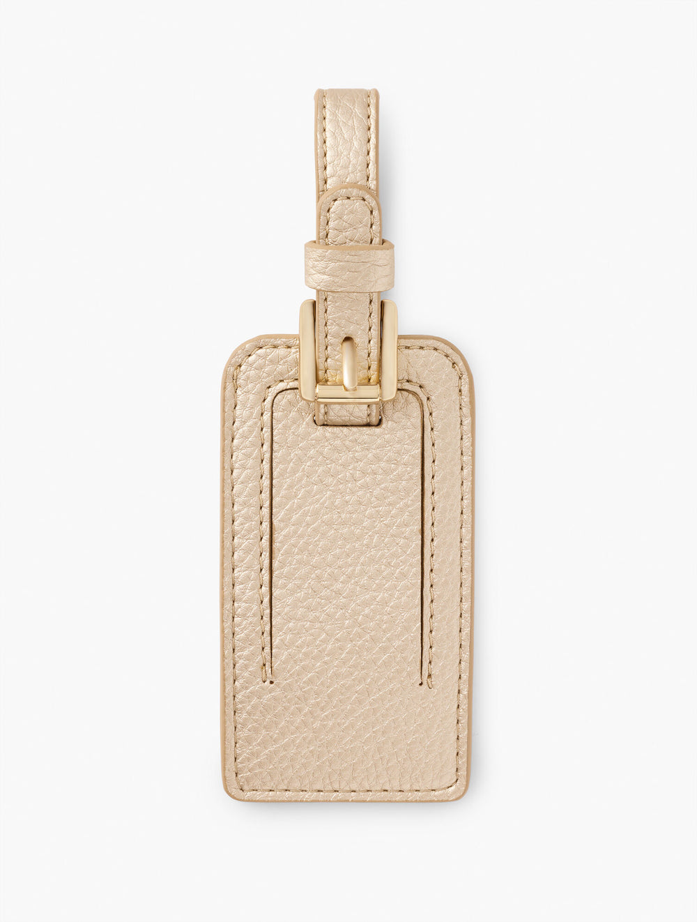 GOLD METALLIC LUGGAGE TAG | Talbots for sale