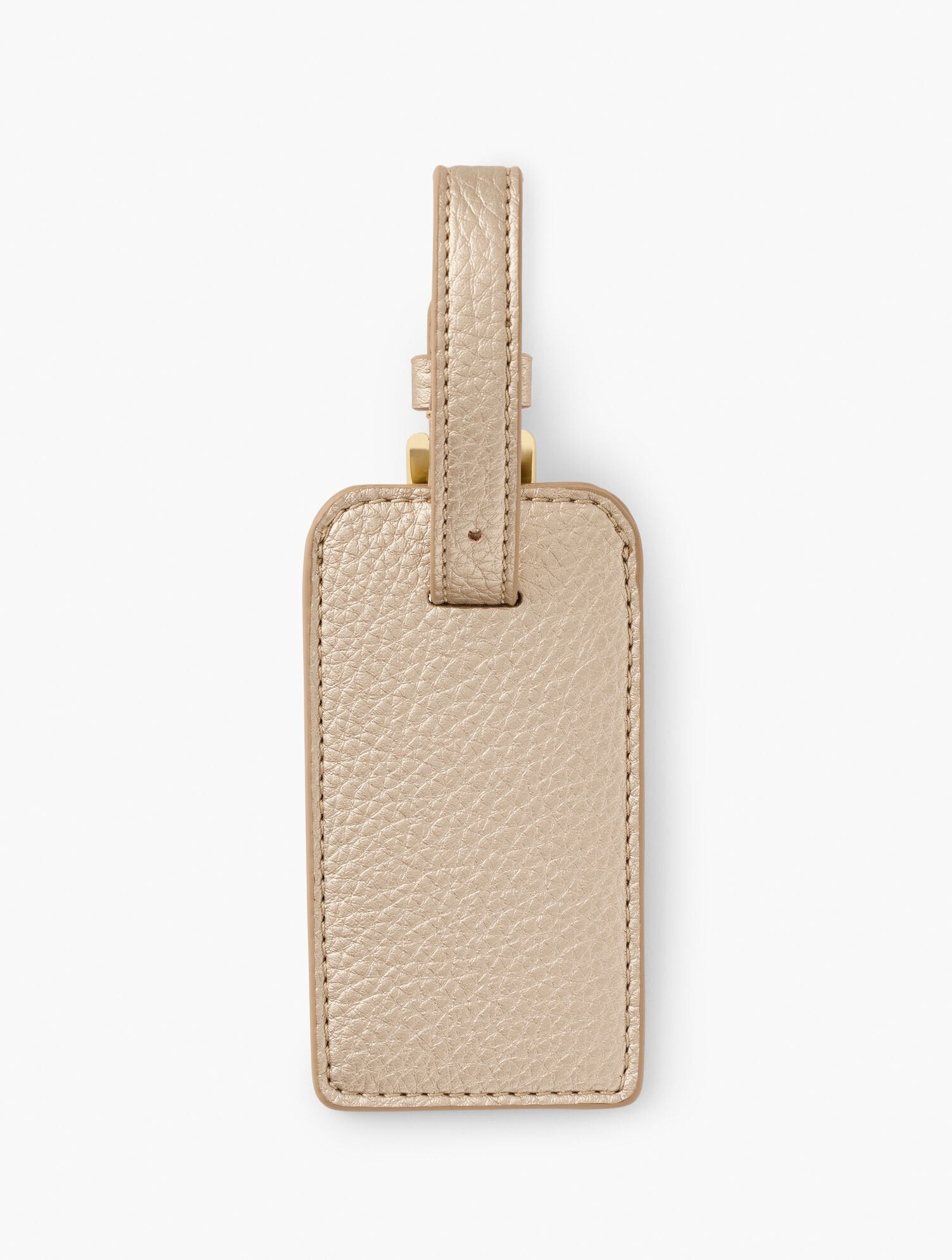 GOLD METALLIC LUGGAGE TAG | Talbots for sale