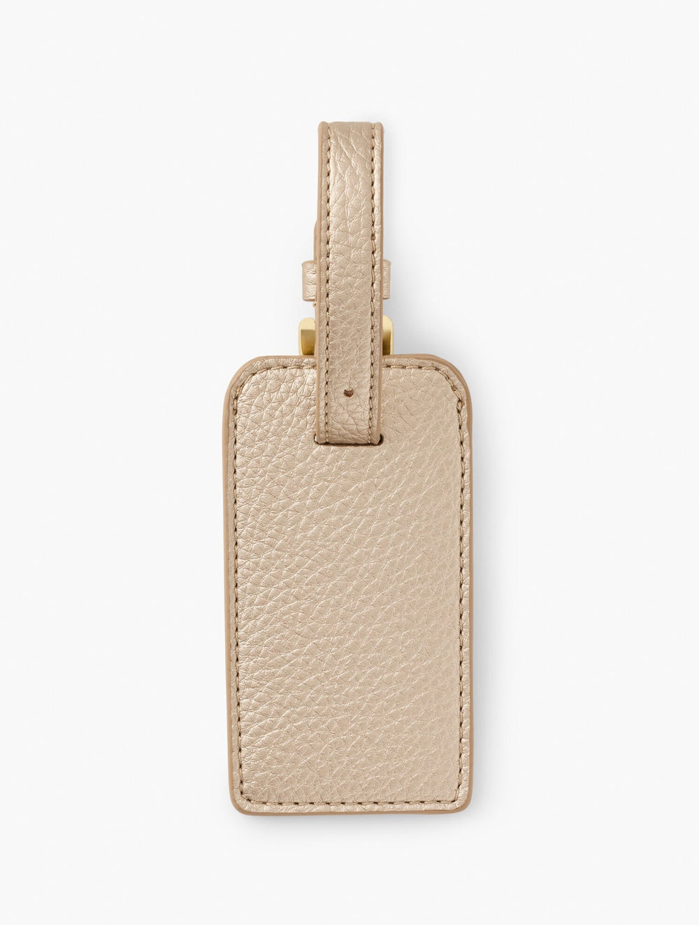 GOLD METALLIC LUGGAGE TAG | Talbots for sale