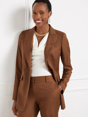 BROWN SUGAR LUXE ITALIAN FLANNEL BLAZER | Talbots outlet