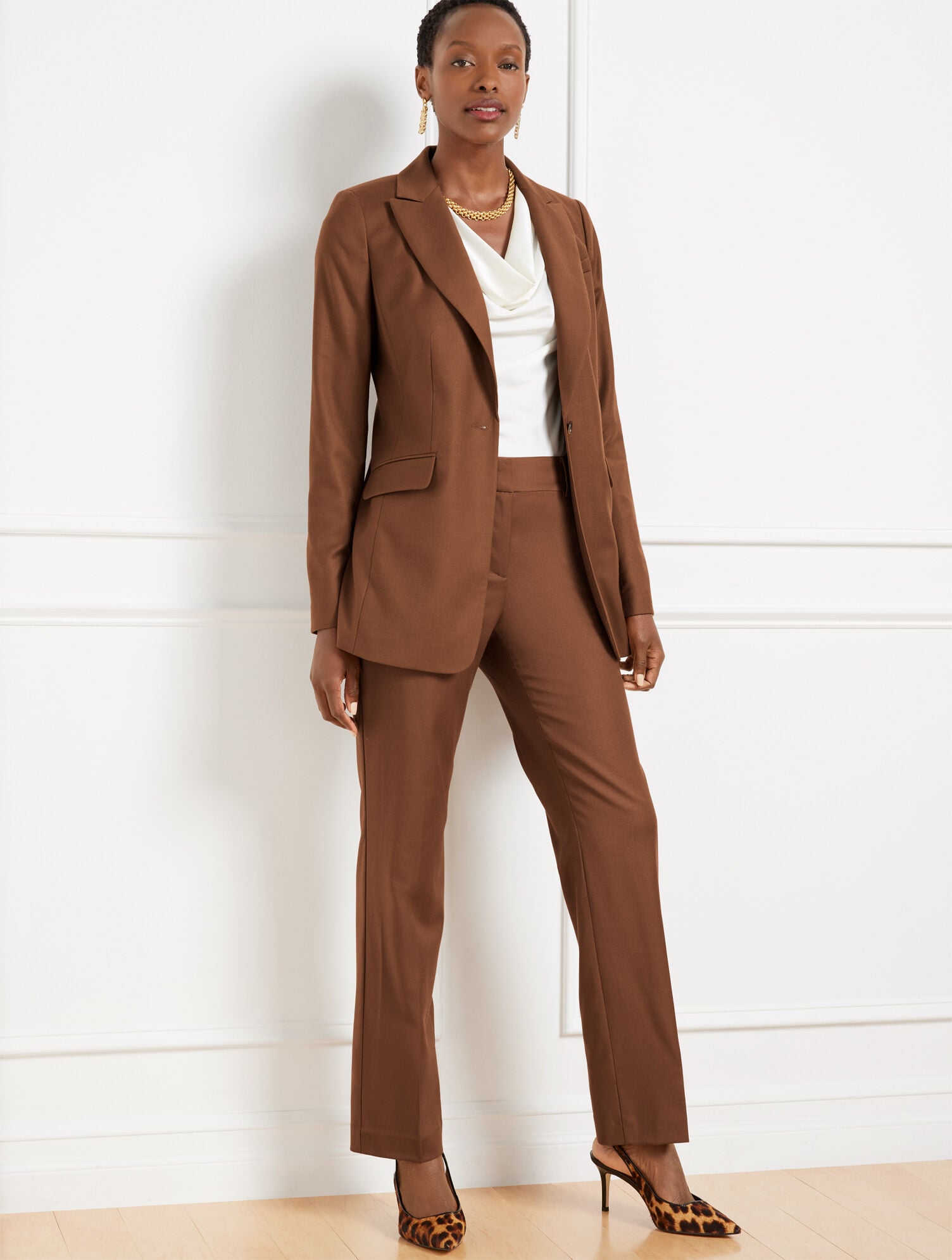 BROWN SUGAR LUXE ITALIAN FLANNEL BLAZER | Talbots outlet