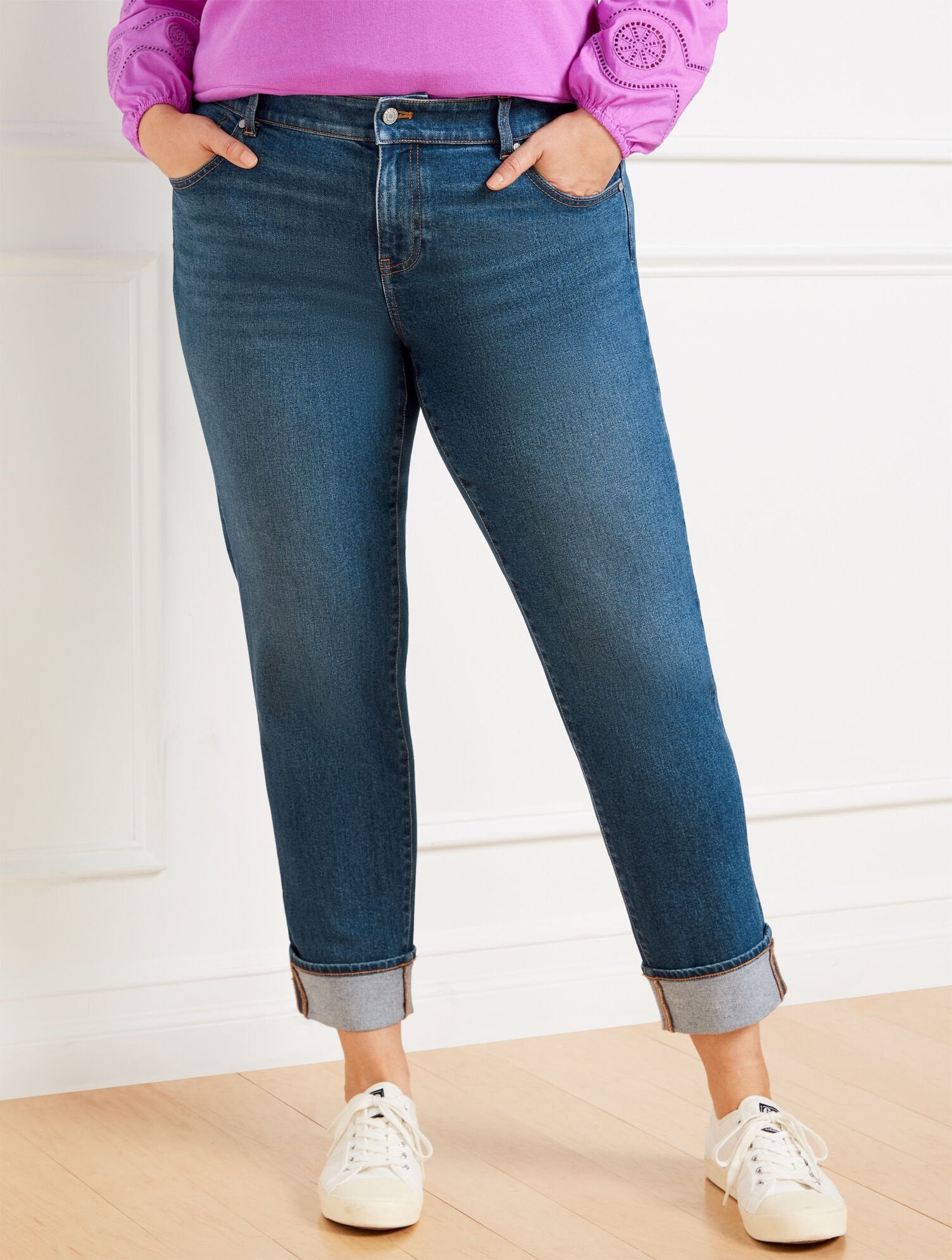 EVERYDAY RELAXED LEG JEANS - SONIA WASH | Talbots on sale