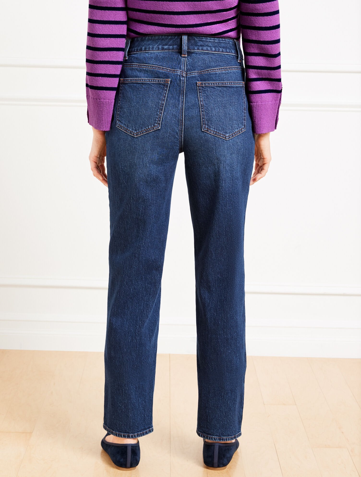 STILLWELL WASH HIGH WAIST RELAXED LEG JEANS - STILLWELL WASH | Talbots sale