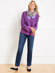 STILLWELL WASH HIGH WAIST RELAXED LEG JEANS - STILLWELL WASH | Talbots sale