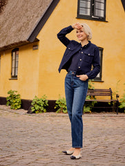STILLWELL WASH HIGH WAIST RELAXED LEG JEANS - STILLWELL WASH | Talbots sale