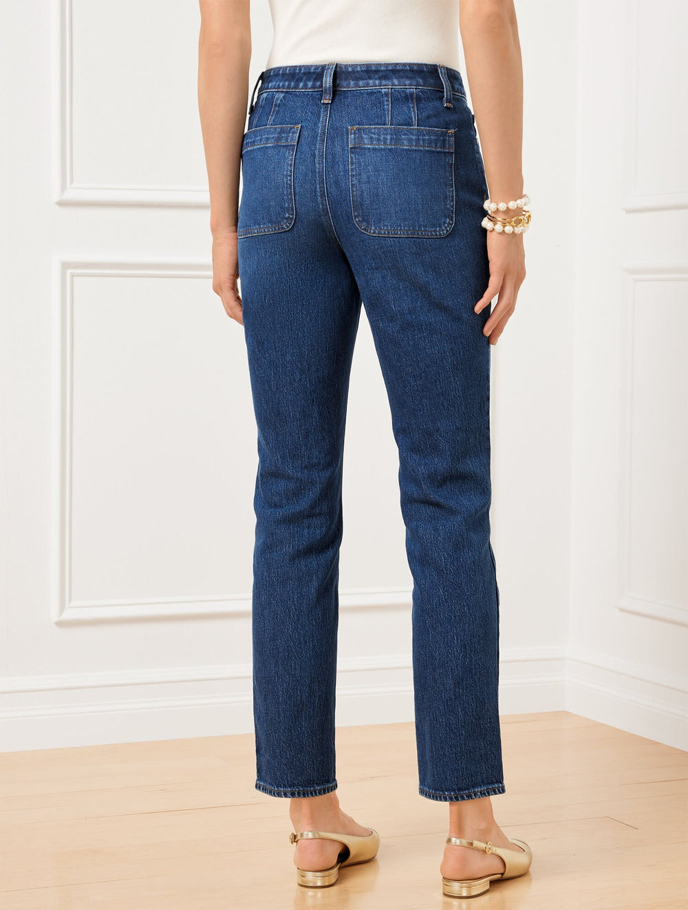 BETTINA WASH SLIM STRAIGHT ANKLE JEANS - BETTINA WASH | Talbots discount