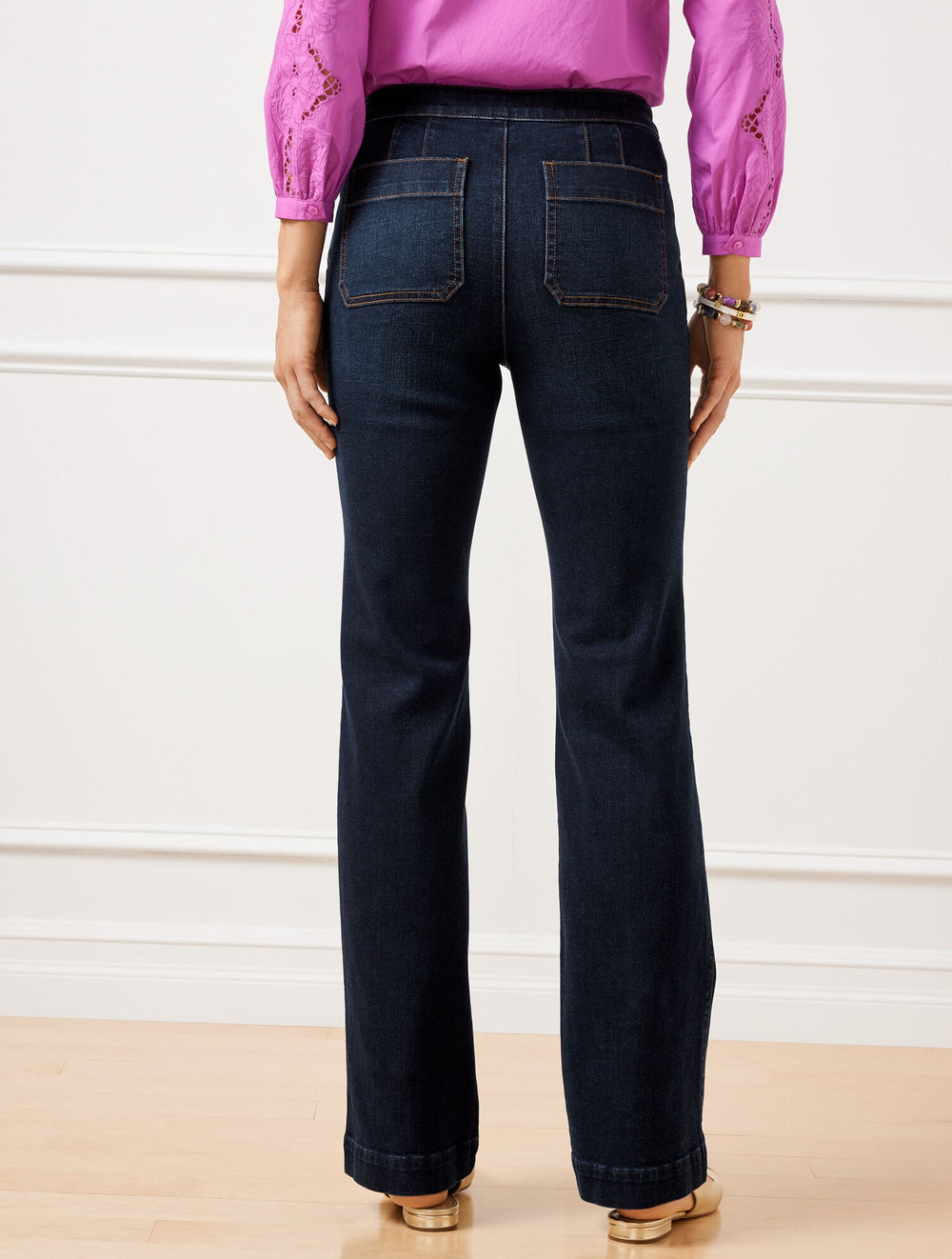 LILLIA WASH SAILOR FLARE LEG JEANS - LILLIA WASH | Talbots US