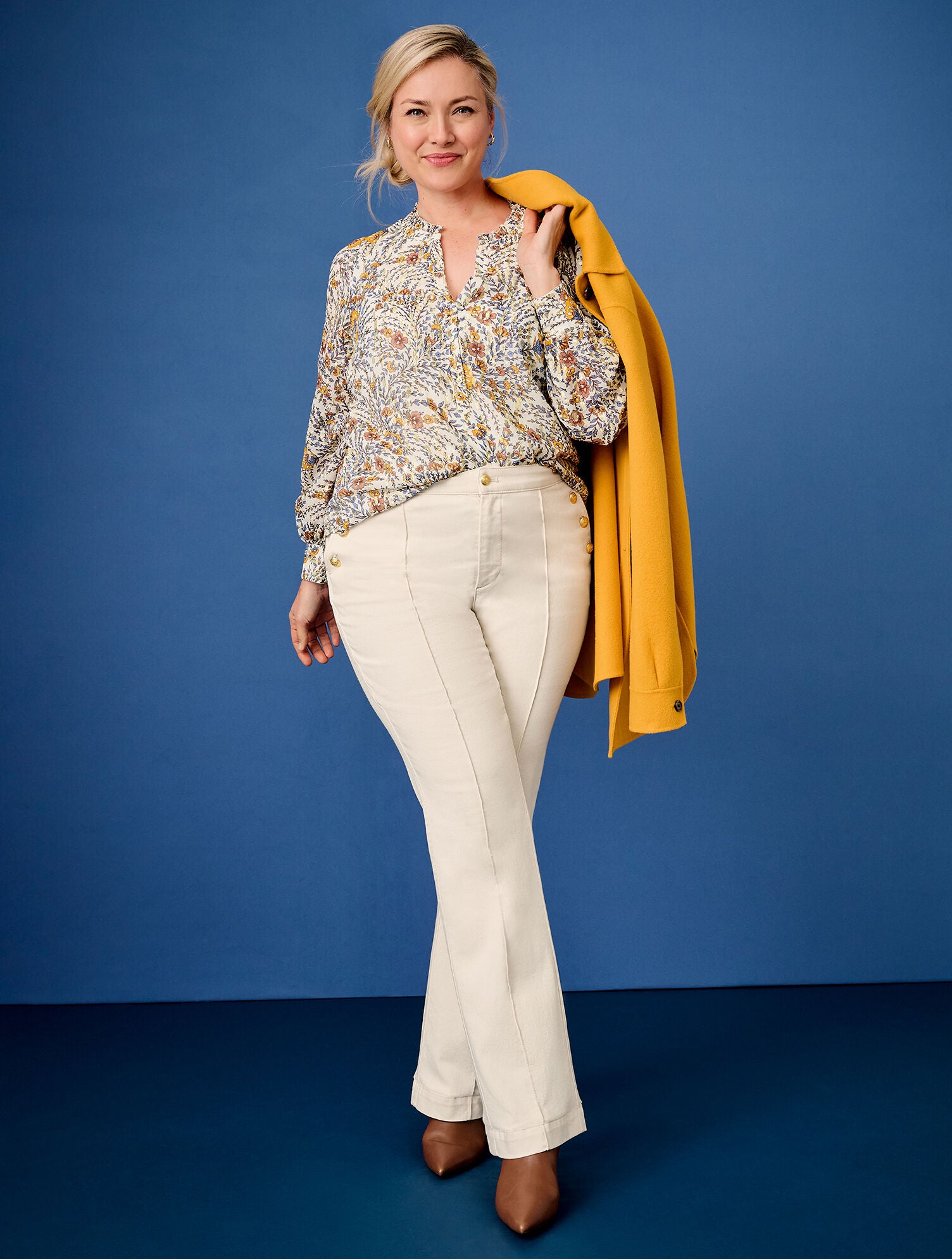 NATURAL FLARE LEG SAILOR JEANS | Talbots outlet