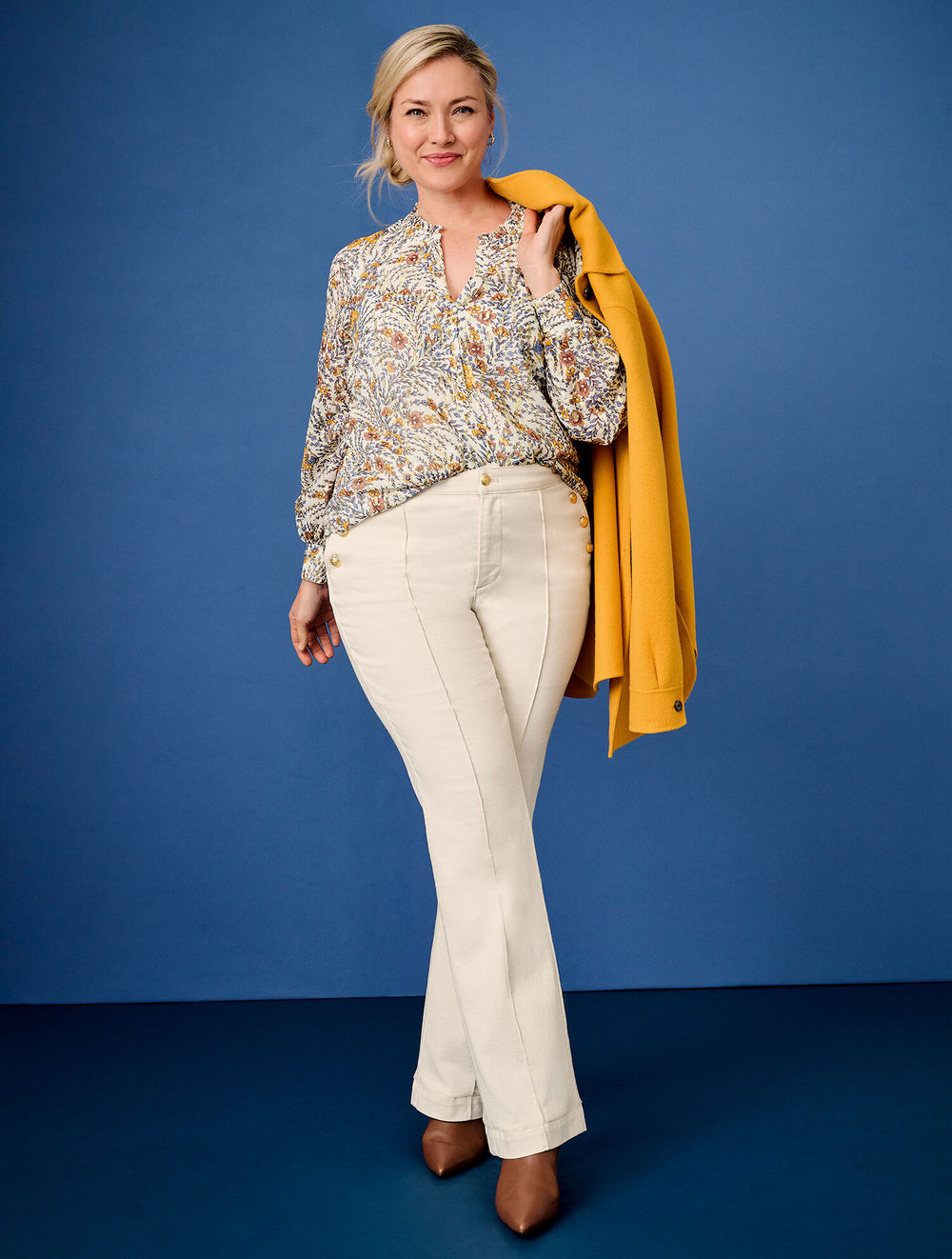 NATURAL FLARE LEG SAILOR JEANS | Talbots outlet